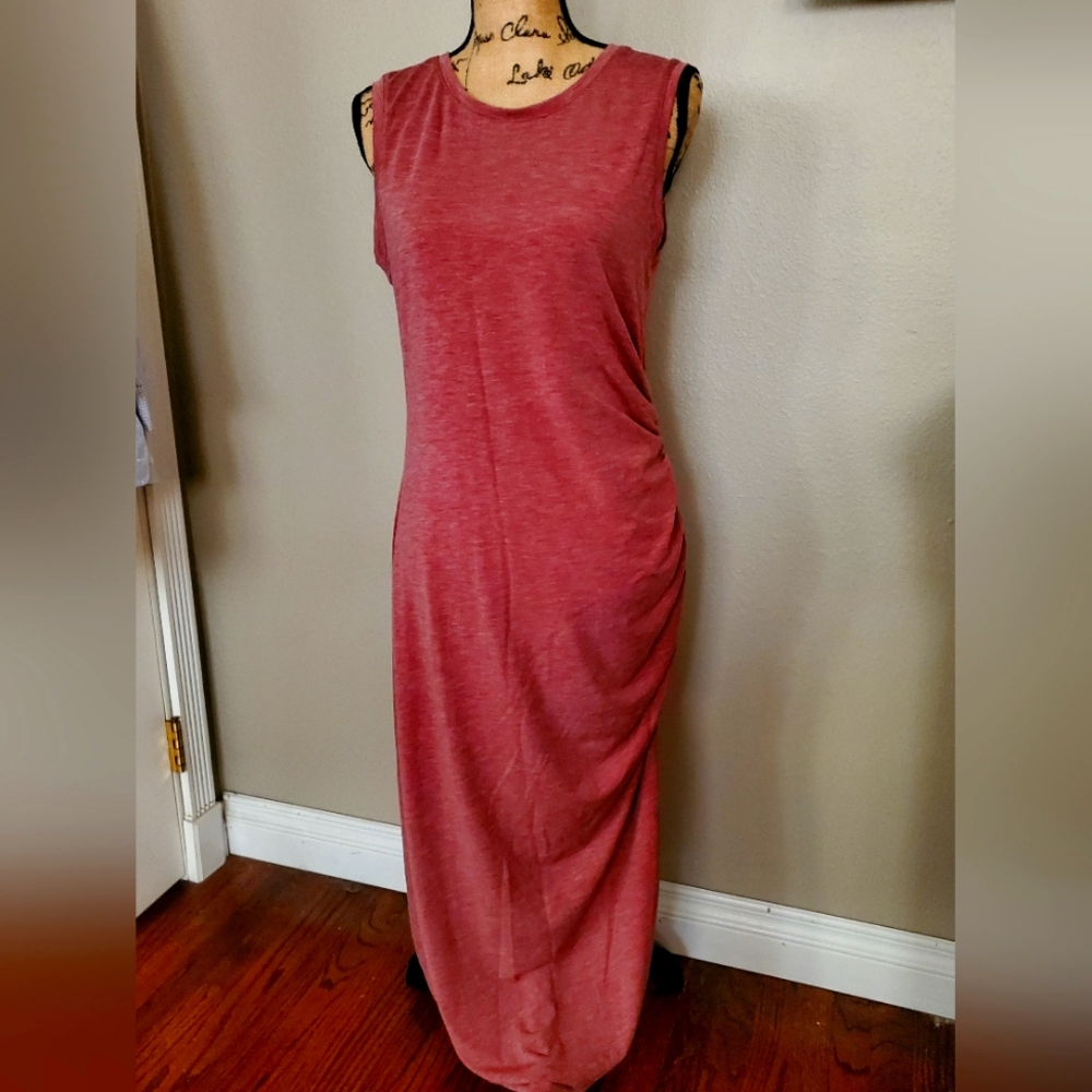 Long Maxi Ruche Dress